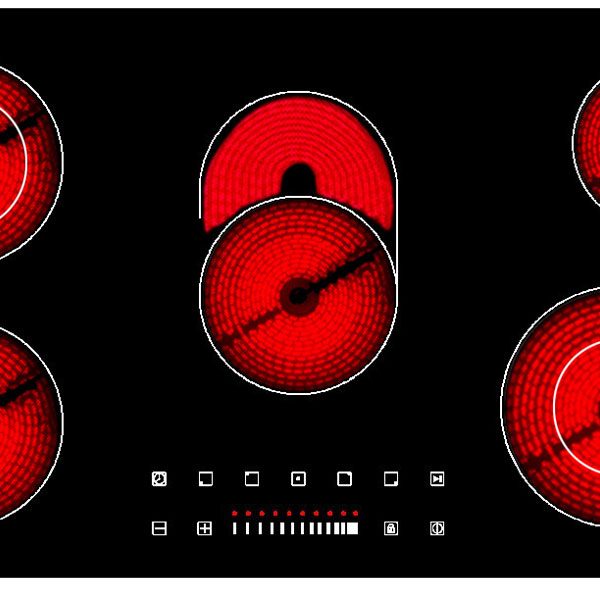 CM DREAM 90 Vetroceramic Hob Black 90cm