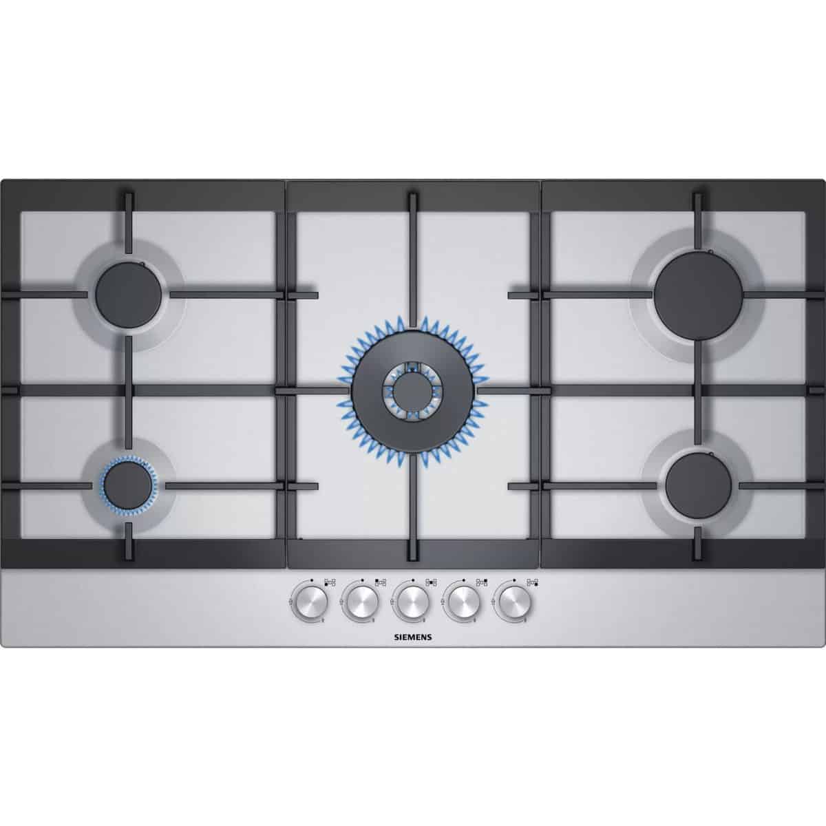 Siemens Built-In 90cm Gas Hob Stainless Steel 5 Burner - Image 1