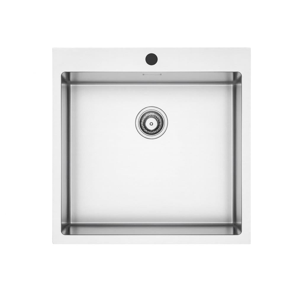 Stainless steel under-mount kitchen sink, modern design with clean lines, perfect for contemporary kitchen remodeling and high-end appliances.