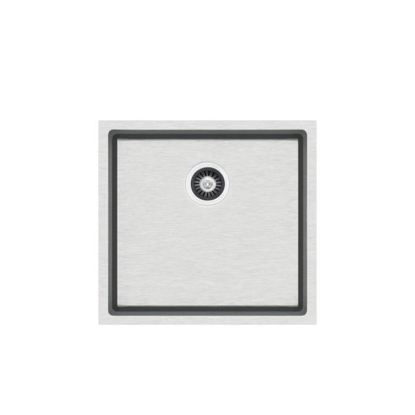 Stainless steel kitchen sink with modern design and deep basin, ideal for contemporary kitchens and efficient dishwashing. Perfect for home or professional use, durable and easy to clean.