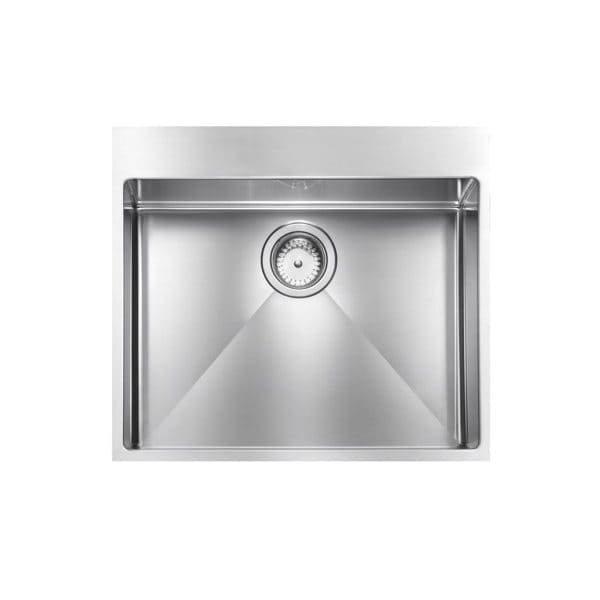 Stainless steel kitchen sink with integrated drain and sleek modern design, perfect for contemporary kitchens. Durable, easy to clean, and resistant to stains and corrosion, ideal for culinary spaces.