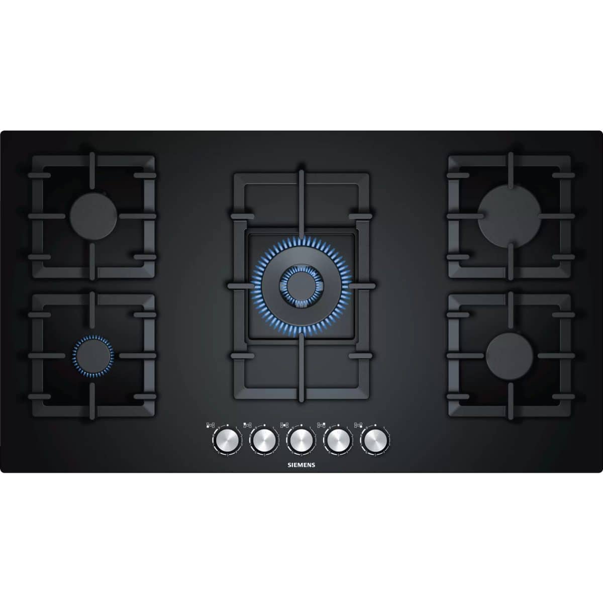 Siemens Built-In 90cm Gas Hob Black 5 Burner - Image 1