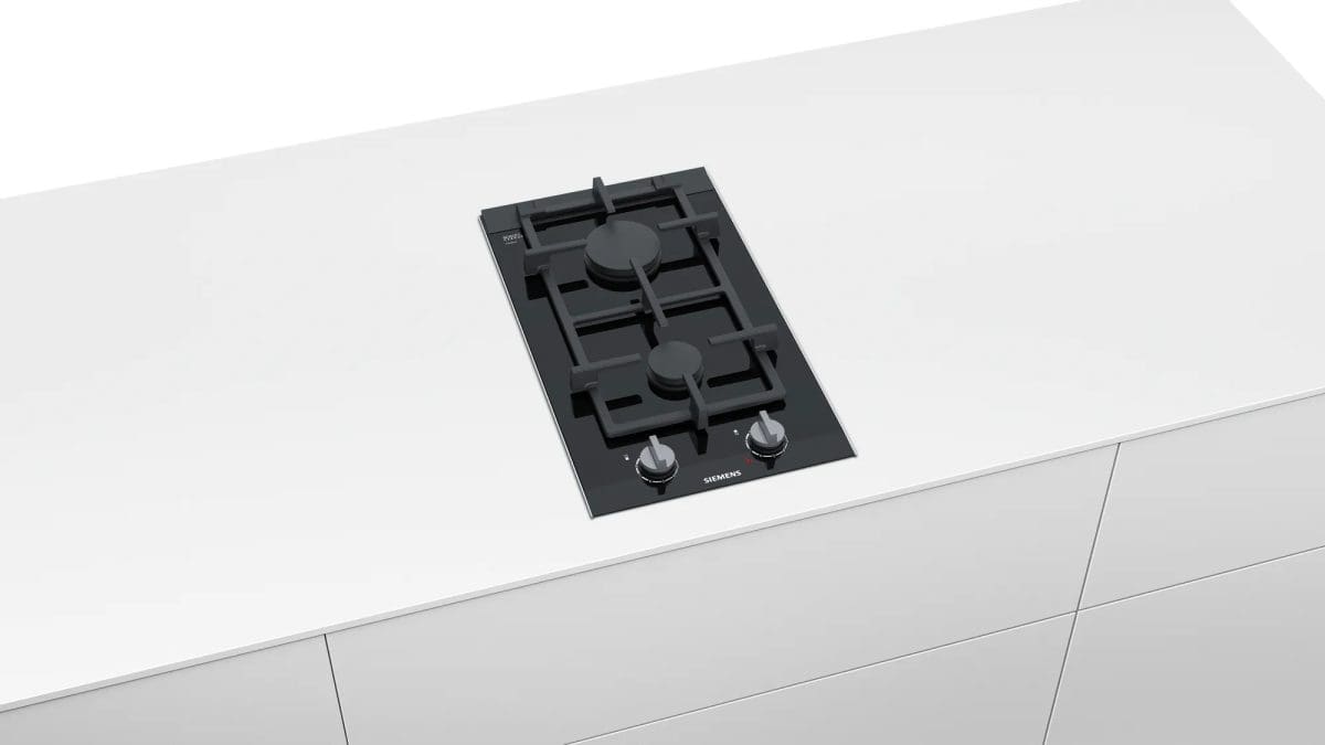 Siemens Domino Gas Hob 30cm Ceramic Black - Image 2