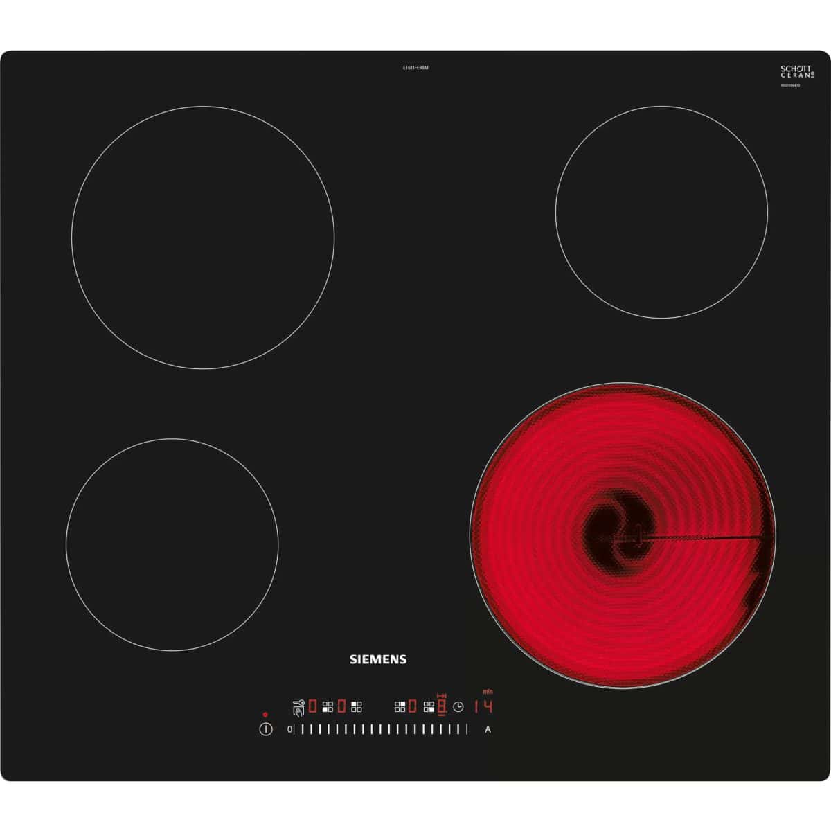 Siemens Built-In 60cm Ceramic Electric Hob Black - Image 1