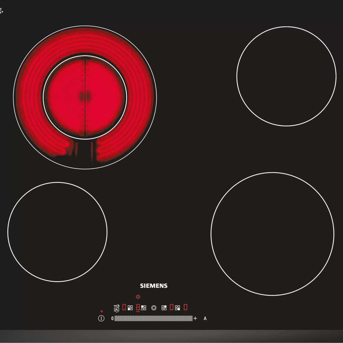 Siemens Built-In U-Facette 60Cm Ceramic Electric Hob Black - Image 1
