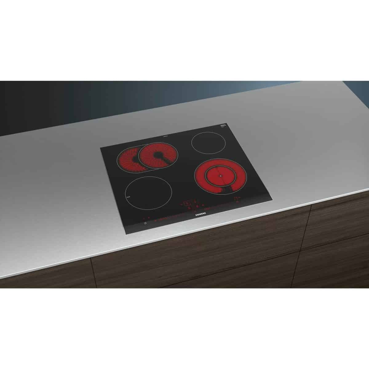 Siemens Built-In 60cm Ceramic Electric Hob with Remote Monitoring Black - Image 5