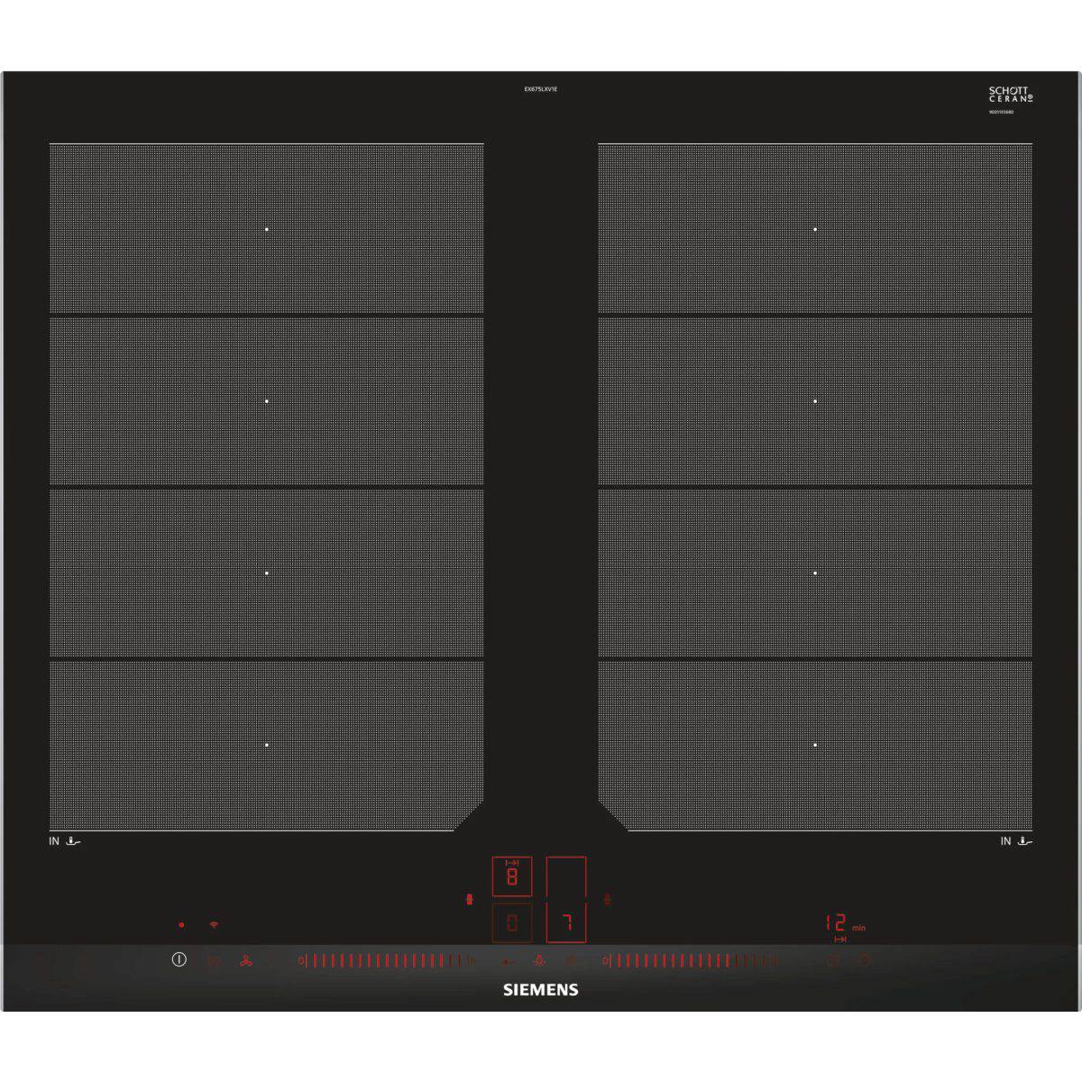 Siemens 60cm Induction Hob with Remote Monitoring and Control Black - Image 1