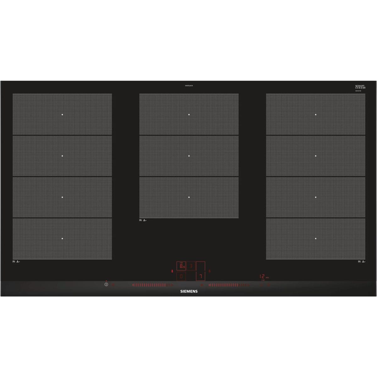 Siemens Built-In Ceramic Induction Hob 90cm Black - Image 1