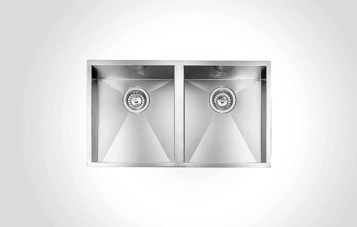 CM FILOQUADRA-UNDERTOP Double Bowl 77 X 45 cm Sink Satin Finish F3 - Image 1