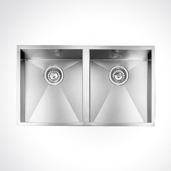 CM FILOQUADRA-UNDERTOP Double Bowl 77 X 45 cm Sink Satin Finish F3