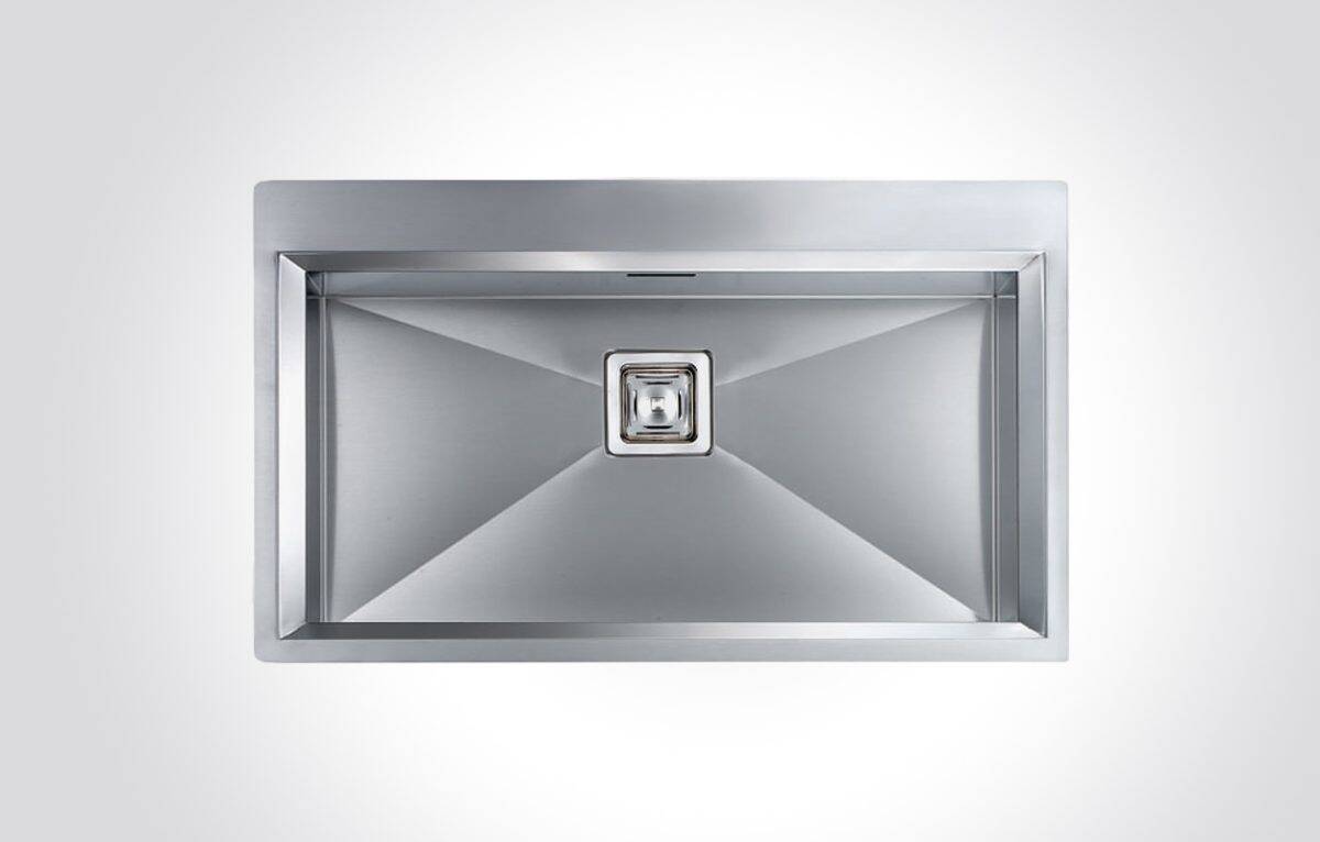 CM GLAMOUR MIX Single Bowl 86 X 50 cm Sink Satin Finish F3 - Image 1