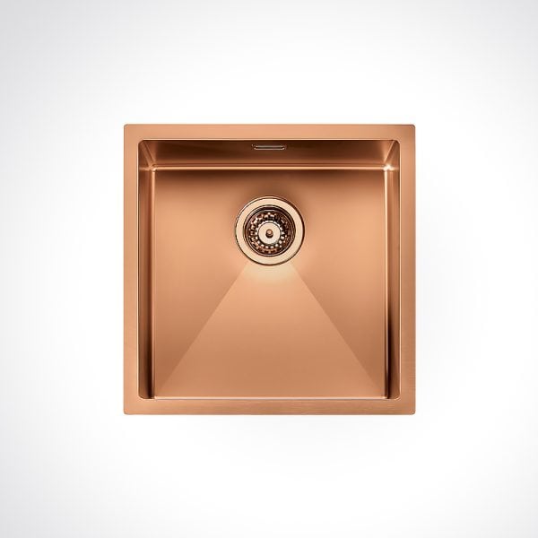 CM ELITE HM4544C Single Bowl Copper 450 X 440 cm Stainless Steel Sink