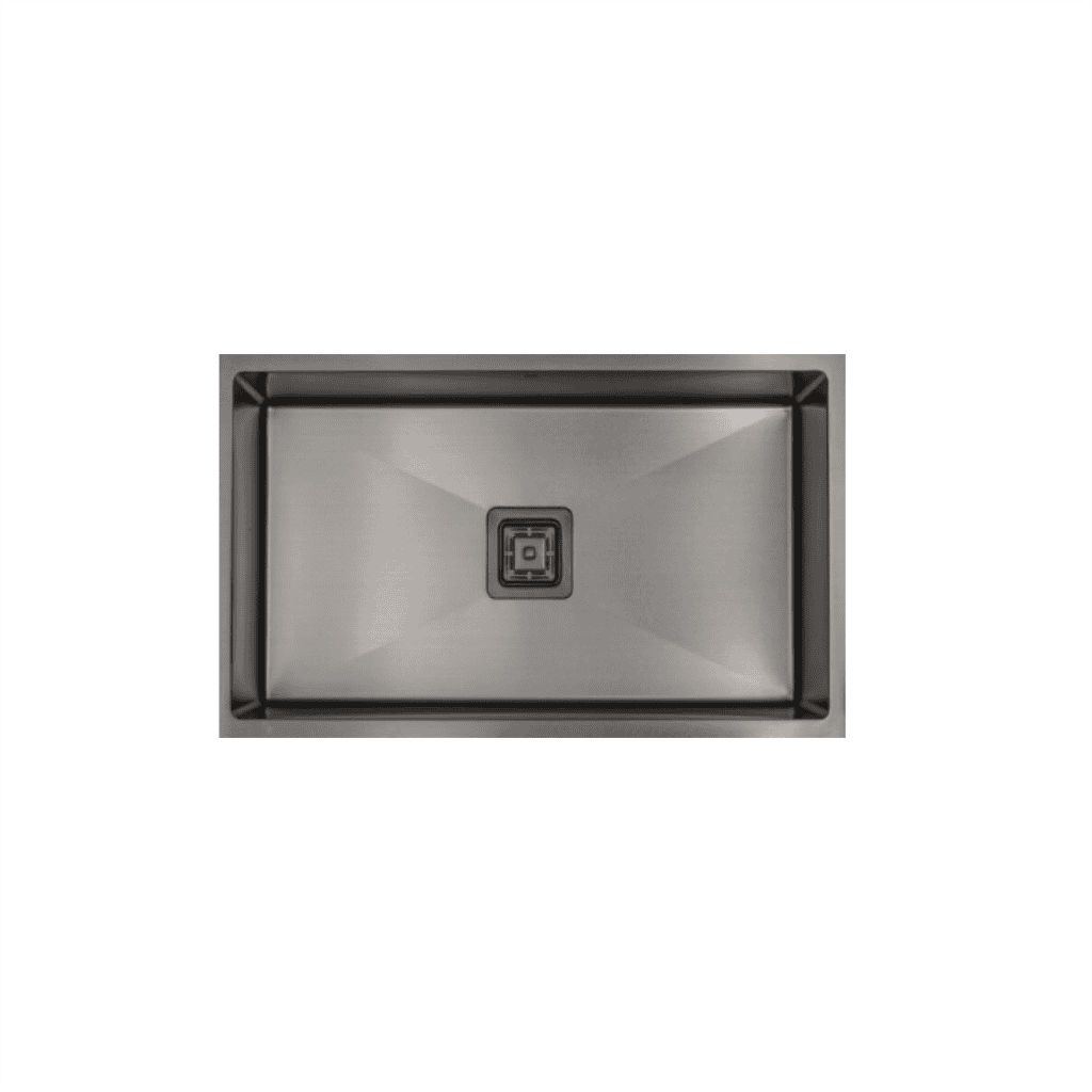 Stainless steel undermount kitchen sink with modern design and durable construction for commercial and residential kitchens. Perfect for sleek, easy-to-clean kitchen setups.