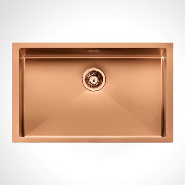 CM ELITE HM7744C Single Bowl Copper 770 X 440 cm Stainless Steel Sink