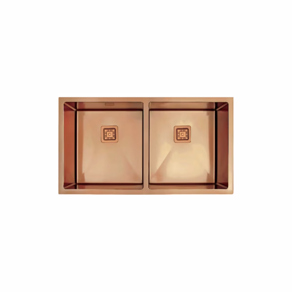 CM ELITE HMD7744C Double Bowl Copper 770 X 440 cm Stainless Steel Sink