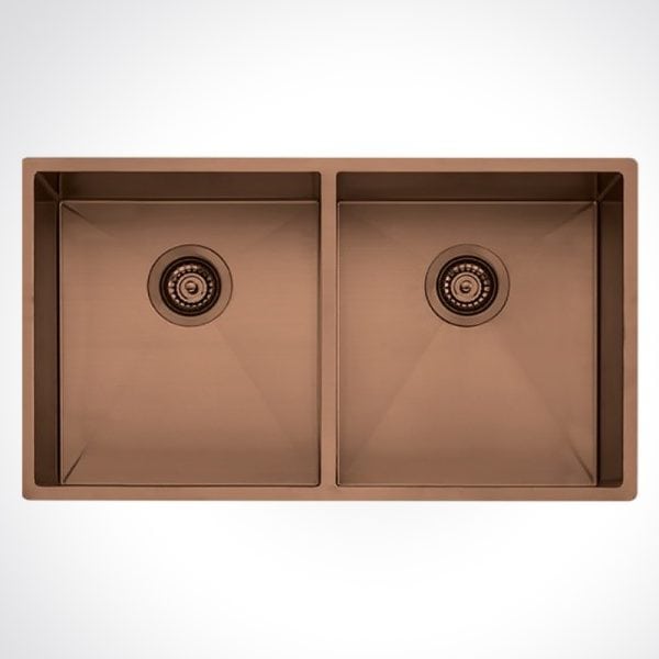 CM ELITE HMD7744C Double Bowl Copper 770 X 440 cm Stainless Steel Sink