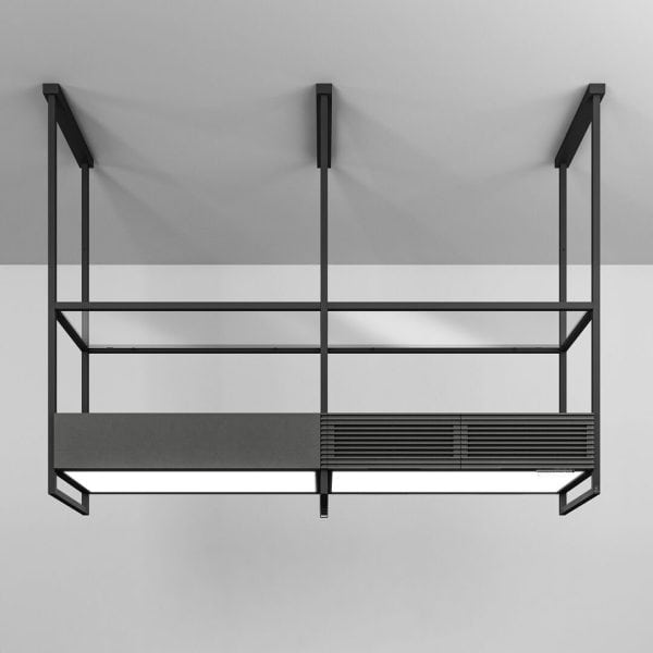 Elica Open Suite Sup Bl/F Island Cooker Hoods