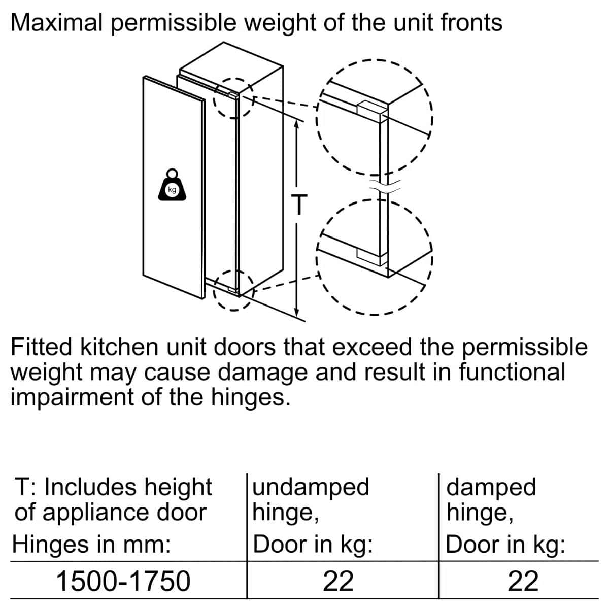 Siemens 319L Built-in Fridge, Flat Hinge - Image 5