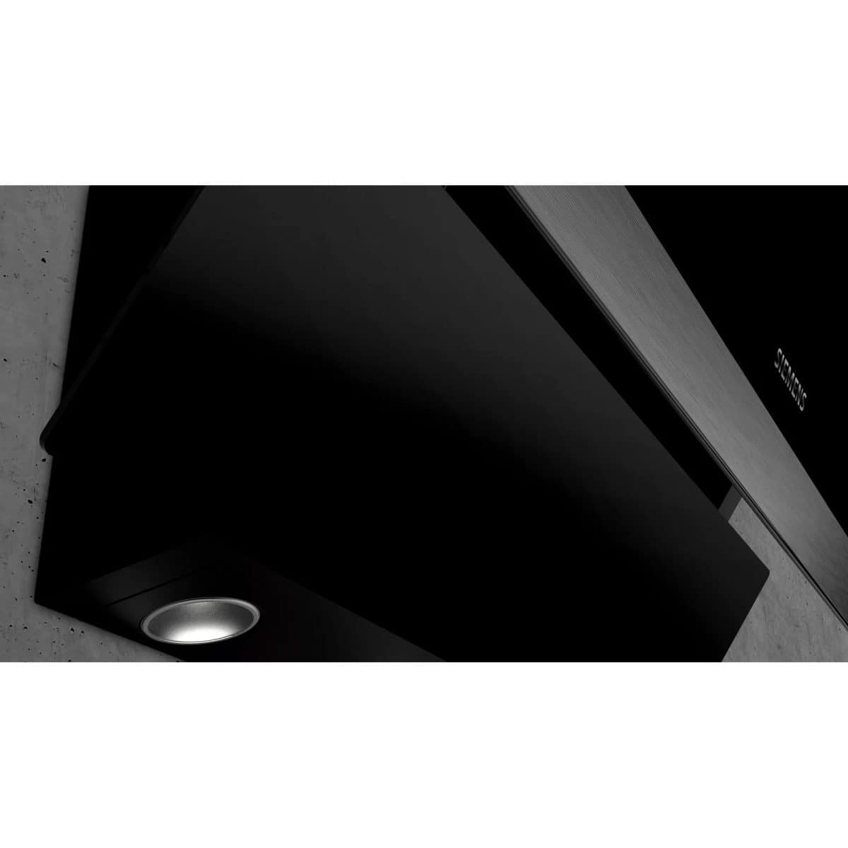 Siemens Wall-mounted Chimney Hood Clear Glass Black 60cm - Image 4