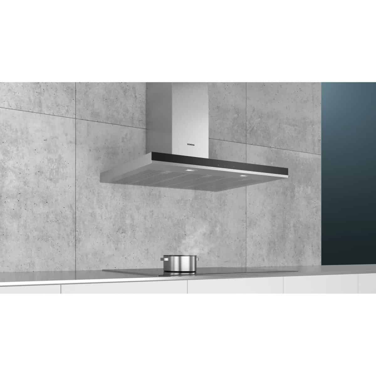Siemens Wall-mounted Hood Stainless Steel 90cm - LC97BHM50B - Image 4