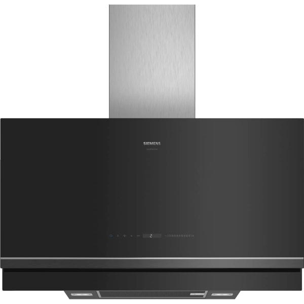 Siemens Wall Chimney Hood Clear Glass Black Printed 90cm - LC97FVW69B