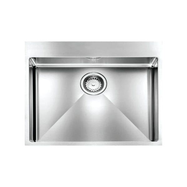 Stainless steel kitchen sink with modern design and durable construction for contemporary kitchen remodeling and renovation projects. Perfect for residential and commercial use.