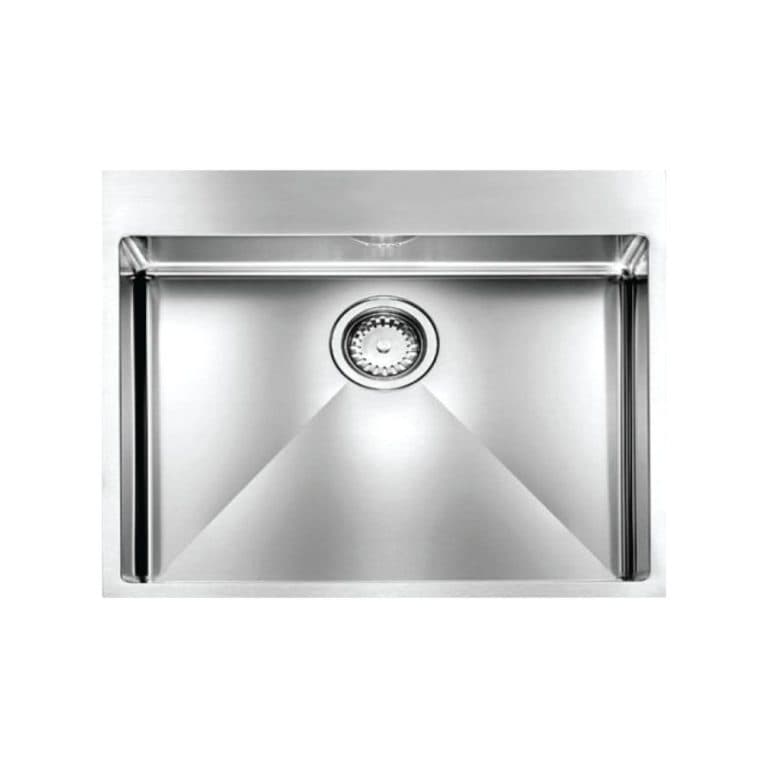 Stainless steel kitchen sink with modern design and durable construction for contemporary kitchen remodeling and renovation projects. Perfect for residential and commercial use.