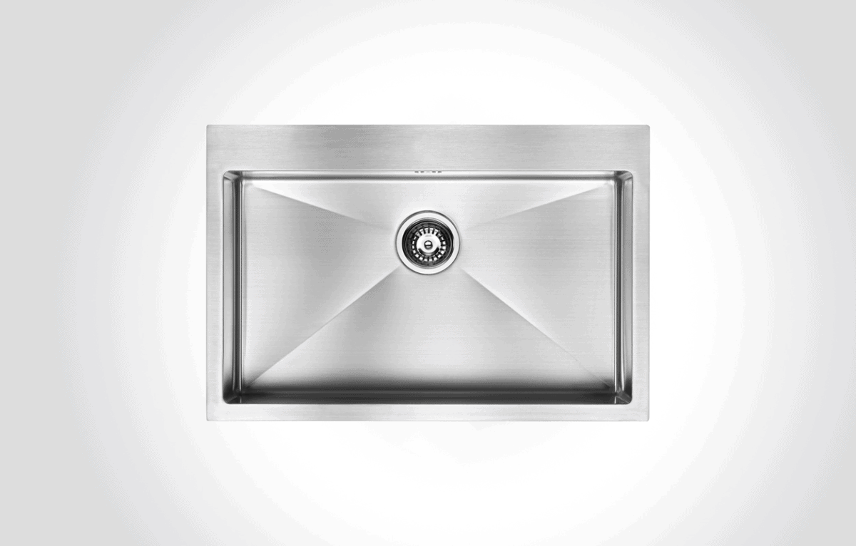 ELITE MK7650 Single Bowl Stainless Steel Sink 76x50cm - Image 1
