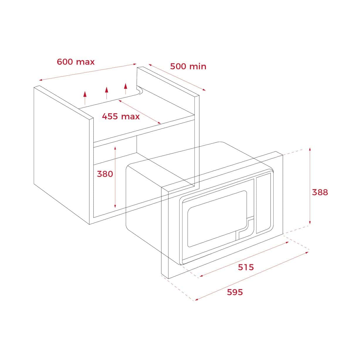 Teka Total MWE 255 FI 25L Built-in Microwave + Grill 40581125 - Image 2