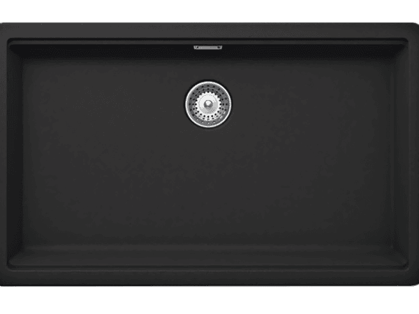 CM Nevada 76x44cm Black Nero Ossidiana – Single Bowl Granite Sink