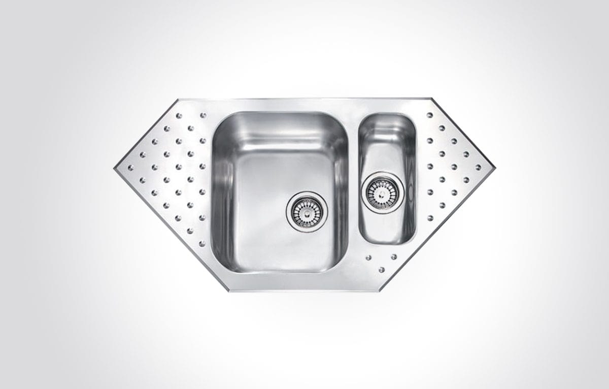 CM PUNTO PLUS One And One Half Bowl 98 X 50 cm Sink Satin Finish F3 - Image 1