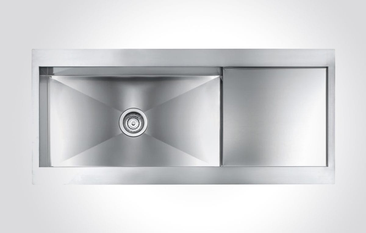 CM REVERS Stainless Steel Sink Satin Finish F3 Slim 116 X 50 cm - Image 1