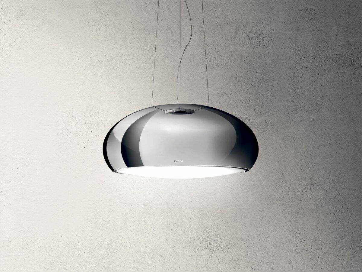 Elica Seashell Island Suspended Cooker Hoods 80cm - Image 1