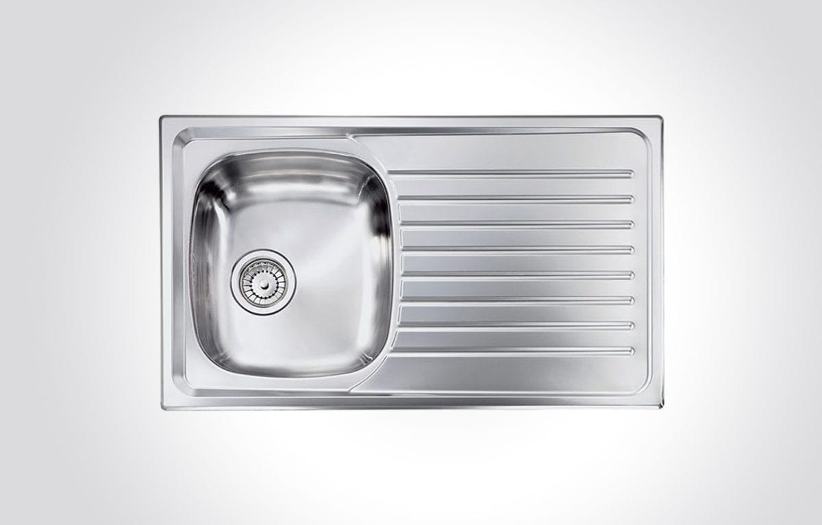 CM SIROS Single Bowl Stainless Steel Sink 86 X 50 cm - Image 1