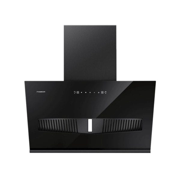 Stainless steel kitchen range hood with modern black finish, sleek design, and advanced ventilation system for optimal kitchen air quality. Perfect for contemporary kitchens.