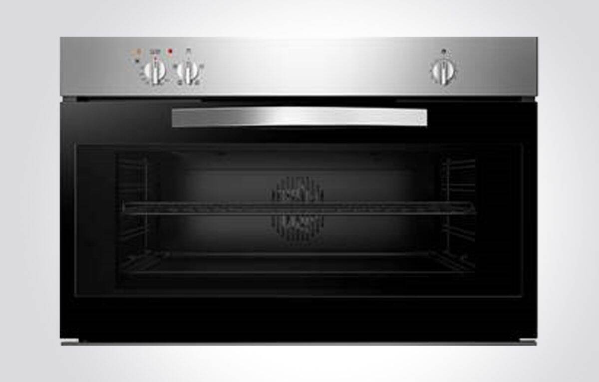 CM TIME F9 XL Built-In Electric Black Stainless Steel Oven 90cm - Image 1