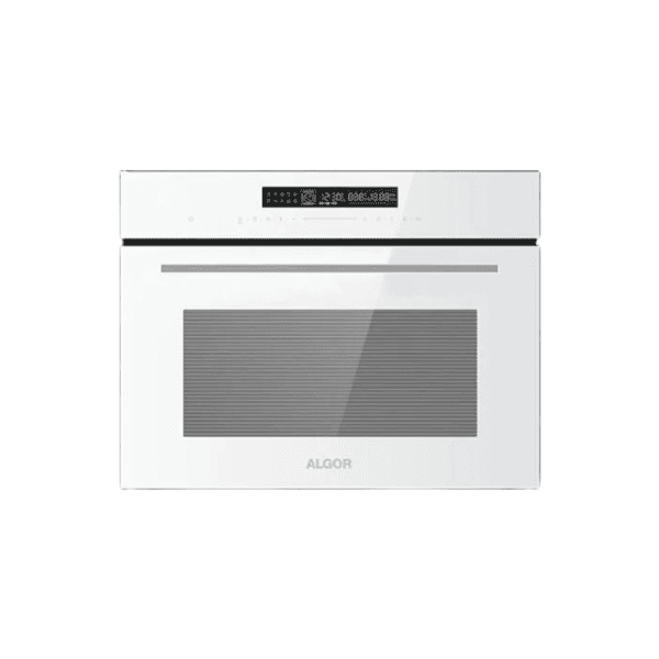 Custom Built-In Microwave Oven for Modern Kitchens, White Stainless Steel Finish, Energy Efficient, Compact Design, Premium Kitchen Appliance, KitchenByPro.