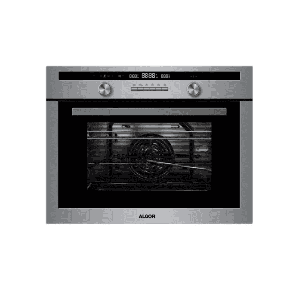 High-end stainless steel built-in convection oven with digital touch controls, perfect for modern kitchens and professional cooking.