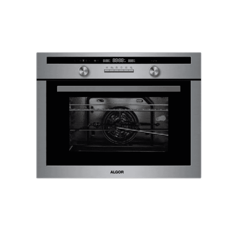 High-end stainless steel built-in convection oven with digital touch controls, perfect for modern kitchens and professional cooking.
