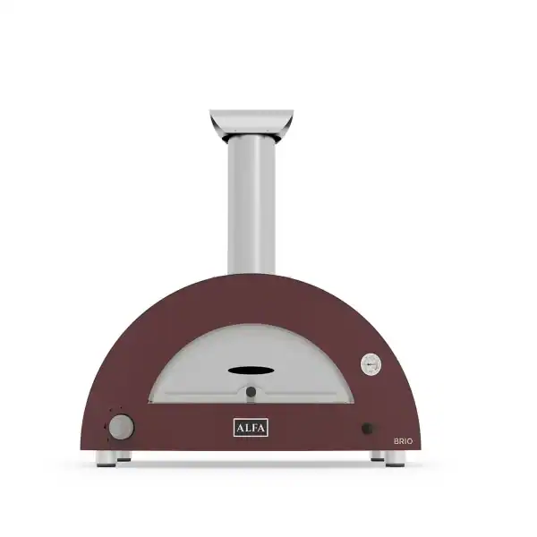 Alfa Brio Hybrid (wood & gas) Pizza Oven - Red
