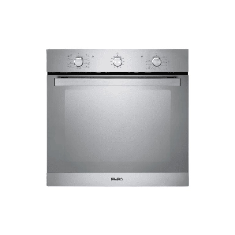 Stainless steel kitchen oven with control knobs, modern design, perfect for contemporary kitchens.