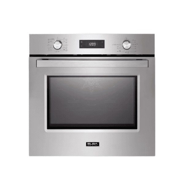Stainless steel built-in oven oven with digital touch control and modern design, perfect for kitchen remodeling and professional cooking.