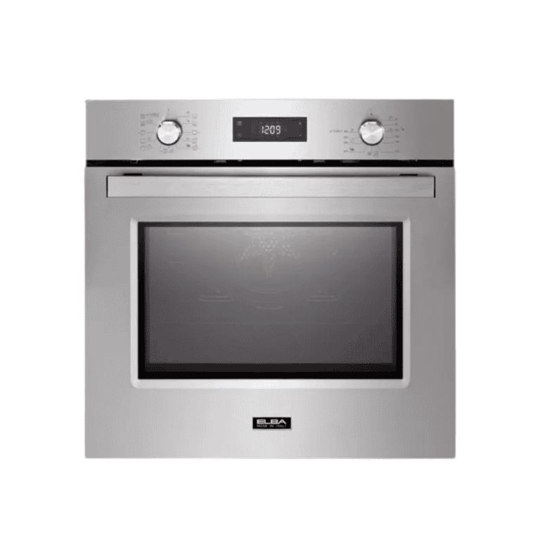 Stainless steel built-in oven oven with digital touch control and modern design, perfect for kitchen remodeling and professional cooking.