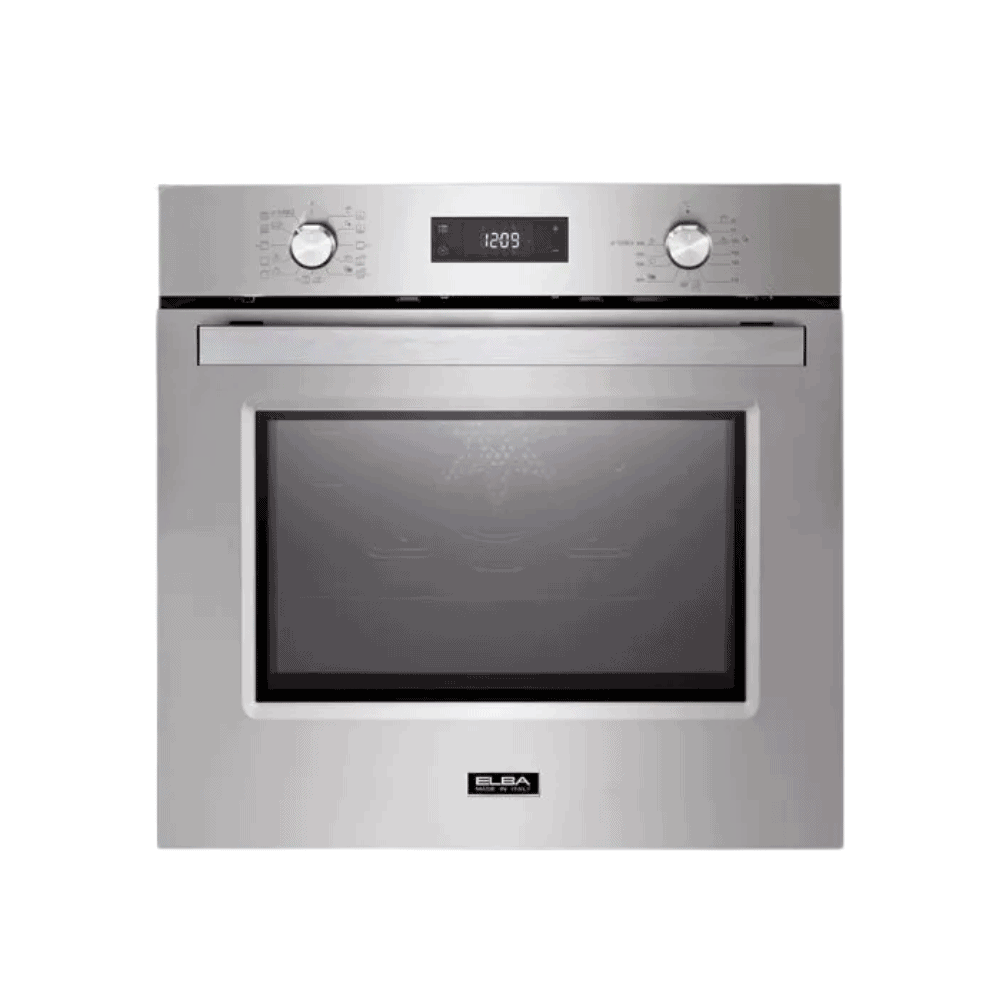 Stainless steel built-in oven oven with digital touch control and modern design, perfect for kitchen remodeling and professional cooking.