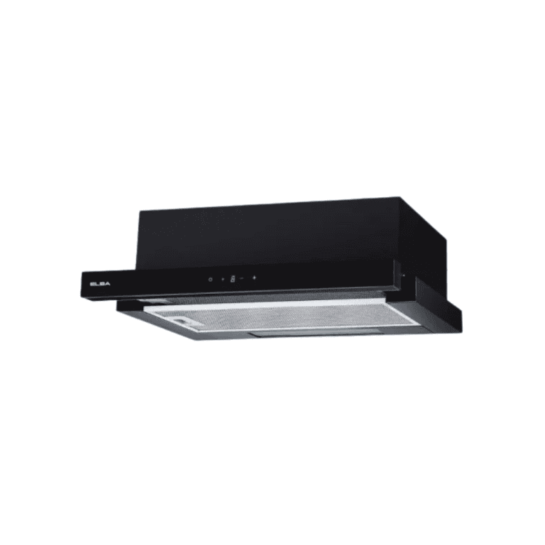 High-quality black kitchen range hood with modern design, powerful ventilation system, and easy-to-use controls, perfect for enhancing kitchen efficiency and cleanliness.