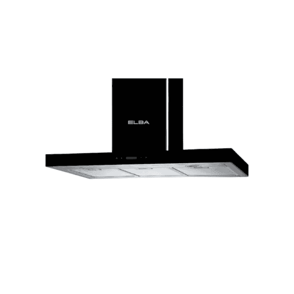 High-quality ELBA kitchen range hood with sleek black finish, powerful ventilation, and modern design, perfect for upgrading your kitchen's cooking environment and style.