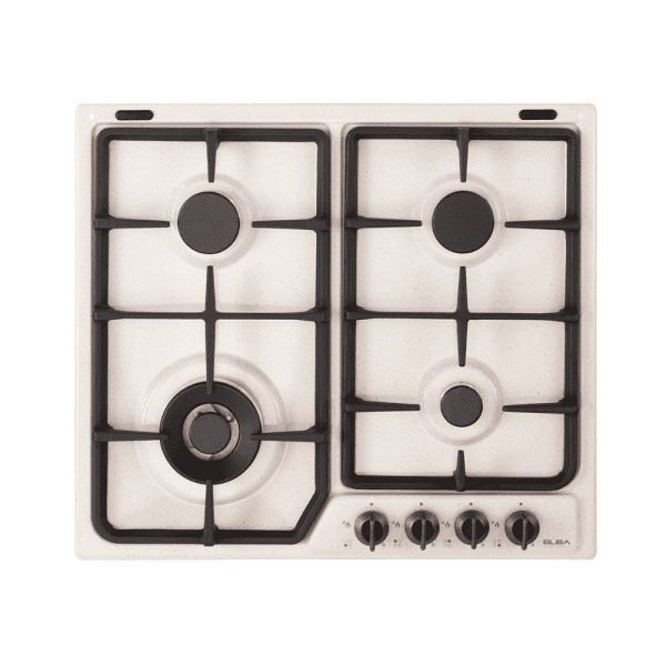 Premium Built-In Gas Cooktop with Stainless Steel Surface and Multiple Burner Sizes for Efficient Cooking.