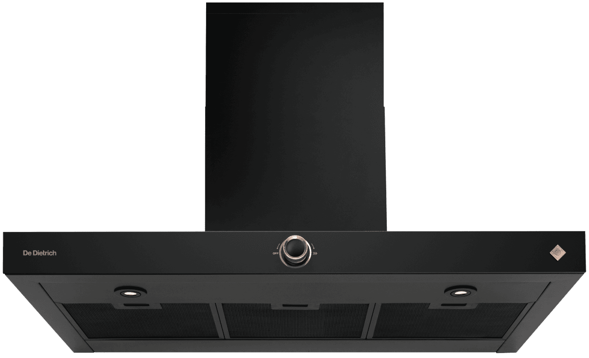 DE DIETRICH DHB2934B ABSOLUTE BLACK WALL MOUNT HOOD 90cm - Image 1