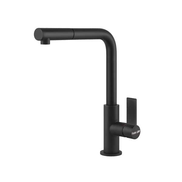 Foster 8498 626 Omega Plus Matt Black Single Lever Mixer With Rotating Barrel