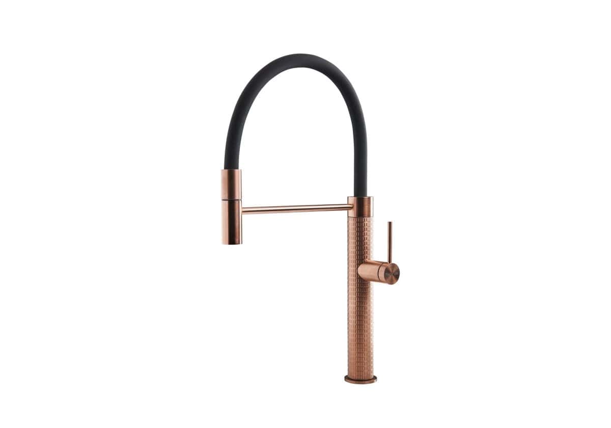 Foster 8424 858 Skin Copper Single Lever Faucet With Rotating Barrel - Image 1